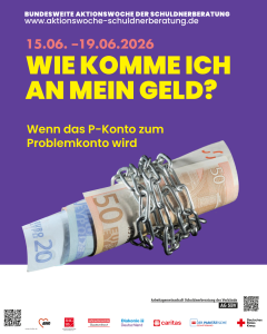 Aktionswoche Schuldnerberatung 2026: „Wie komme ich an mein Geld?"